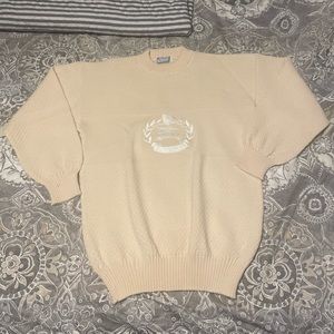 Authentic Burberry large crest 100% wool sweater